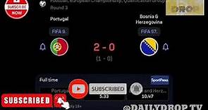 Bruno Fernandes Goal, Portugal vs Bosnia (2-0) All Goals Results and Extended Highlights
