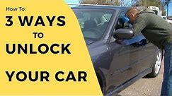 How to unlock a car door (without a key)