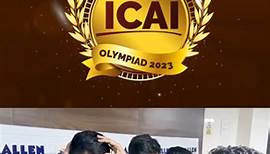 🌟 ALLEN Commerce Champions Shine in ICAI Olympiad! 🚀 📆 On 3rd December, the 11th and 12th Commerce Olympiad, conducted nationally by ICAI, witnessed an outstanding performance by ALLEN Commerce students! #CAFC #CAFoundation #CA #CharteredAccountant #ICAI #Olympiad #CommerceCoaching #CA #CAFC #CAFoundation #CAInter #CAIntermediate #ALLENCommerce #allenace #allenaceofficial #commerceolympiad | ALLEN ACE