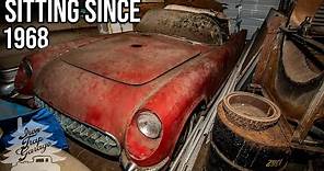 Digging Out A Barn Find 1954 Corvette - 1 of 145 Made In Red!!!!!
