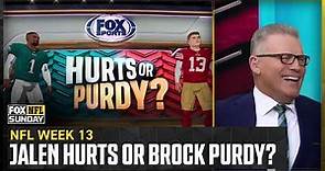 The 'FOX NFL Sunday' crew plays 'Hurts or Purdy?'