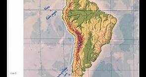 Mapa físico de América del Sur (parte II) Geografía 1º ESO Tema Los Continentes
