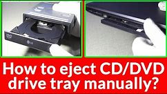 How To Eject or Open Jammed CD/DVD Drive Tray Manually? || Manually Eject Stuck CD/DVD Drive