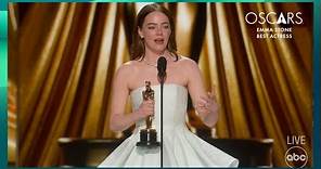 Emma Stone Wins Best Actress for 'Poor Things' | 96th Oscars (2024)