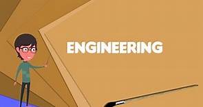 What is Engineering? Explain Engineering, Define Engineering, Meaning of Engineering