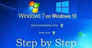 How to Install Windows 7 on Windows 10 without CD, DVD and USB flash drive (Complete Tutorial)