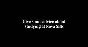 Give some advice about studying at Nova SBE