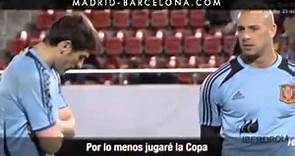 La charla entre Iker Casillas y Pepe Reina