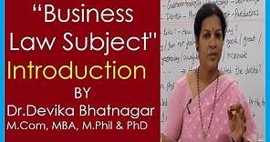 Introduction of Business Law
