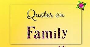 Quotes on Family