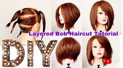 Tutorial / DIY / Layered Bob Haircut / Voluminous / Texture Cut Trend ✂️