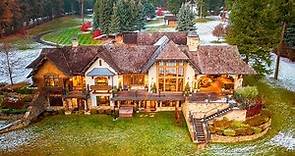 Luxurious and expensive homes in Idaho. House tour.