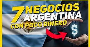 7 IDEAS de NEGOCIOS RENTABLES en ARGENTINA 2023 *CON POCO DINERO* 💰 - Mentes Brillantes