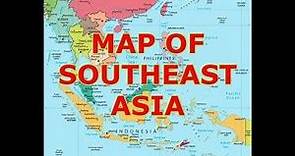 map of SOUTHEAST ASIA [ with facts ]