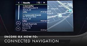 How To Use Your Connected Navigation | Buick Encore GX How-To Videos