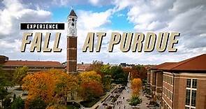 Experience the beauty of Purdue University's campus during fall