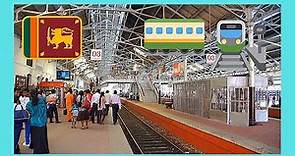 SRI LANKA'S railway station in COLOMBO #travel #train #srilanka
