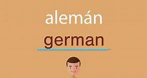 Cómo se dice alemán en inglés