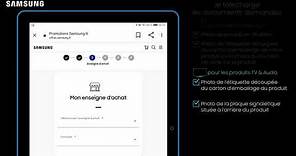 Comment bénéficier de mon offre de remboursement électroménager ou TV & Audio Samsung ?