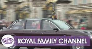 King and Queen Leave Buckingham Palace after Historic Day