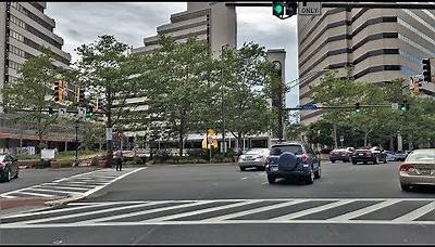 Driving Downtown - Bethesda 4K - Maryland USA