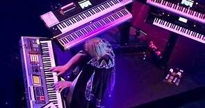 Fantastic view of Rick Wakeman playing Awaken with Yes featuring Anderson, Rabin, Wakeman