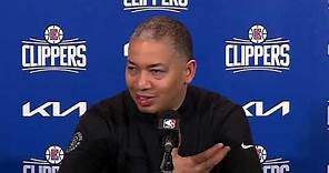 'He's Incredible!' Tyronn Lue On James Harden's 75th Triple-Double And Clippers Win Against Raptors