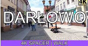 Darłowo - Poland, walking in Darłowo | 4K