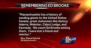 Former US Sen. Edward Brooke remembered as trailblazer