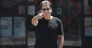 Charlie Sheen Flashes An Infectious Smile Following Reunion With Producer Chuck Lorre
