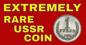 Valuable coin & extremely rare coin from USSR! Russian Ruble foreign coins worth money!