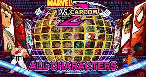 Marvel Vs Capcom 2: New Age of Heroes - All Characters + Unlocks