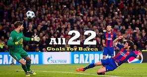 Sergi Roberto All 22 Goals For Fc Barcelona HD (2010-2024)