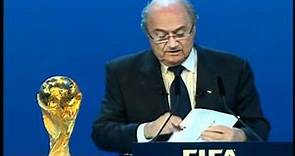 FIFA Announces Russia, Qatar as World Cup Hosts for 2018, 2022 (Full Presentation)
