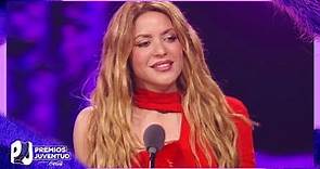 Shakira da emotivo discurso a sus fans al ser la más ganadora de la noche | Premios Juventud 2023