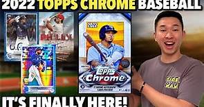 EARLY 1ST LOOK AT THE NEW TOPPS CHROME BASEBALL! 2022 Topps Chrome Baseball Hobby Box Review