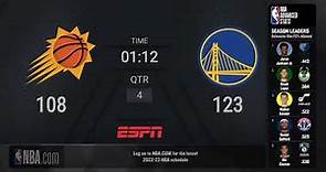 Suns @ Warriors |NBA on ESPN Live Scoreboard