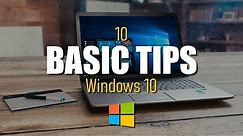 10 Basic Tips for Beginners of Windows 10
