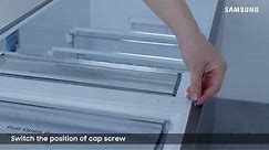 How to reverse a Samsung Refrigerator Door | Samsung UK
