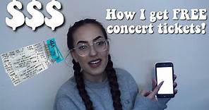 HOW I GET FREE/CHEAP CONCERT TICKETS! | how to finesse tickets to every concert!