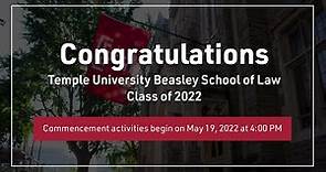 Beasley School of Law - Commencement 2022