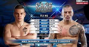 CAGE 58: Skonbäck vs D'Onofrio (Complete MMA Fight)