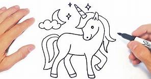 Cómo dibujar un Unicornio Paso a Paso | Dibujo de Unicornio