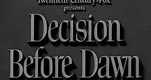Decision Before Dawn (1951) Full Movie | Richard Basehart, Gary Merrill, Oskar Werner, Hildegard Kne