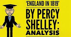 'England in 1819' by Percy Shelley: Analysis (Worlds and Lives Poetry)