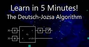 The Deutsch-Jozsa Algorithm (Simple Version) - Animated Explanation