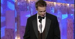 Golden Globes 1997 Edward Norton Wins Best Supporting Actor