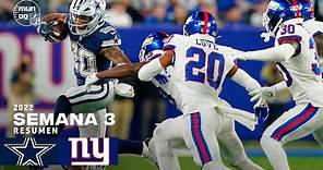 DALLAS Cowboys vs. New York GIANTS | Semana 3 NFL | Resumen Highlights | 26 Sep, 2022