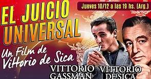 Cine Club Aztlan presenta El Juicio Universal, un Film de Vittorio de Sica.