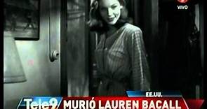 Murió la actriz Lauren Bacall